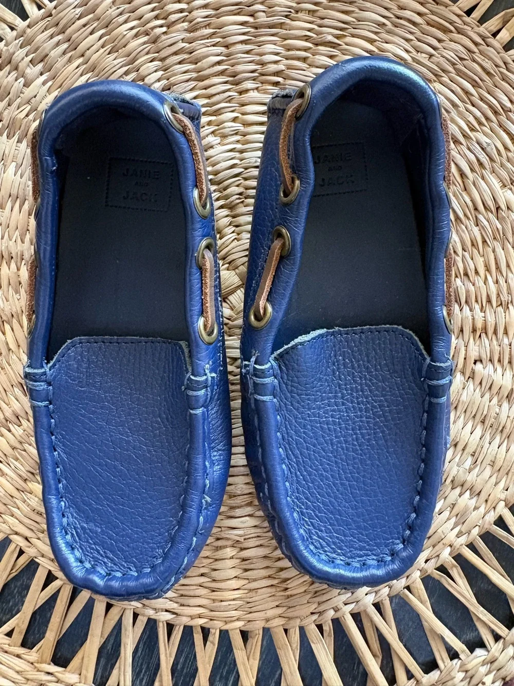 Janie & Jack leather loafers 9T